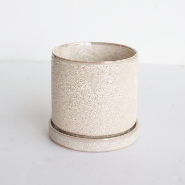 5" Ivory Speckles Minute Planter