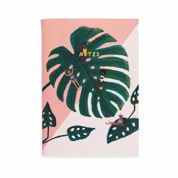 Monstera Canvas Notebook