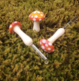 Glass Mushroom Stake