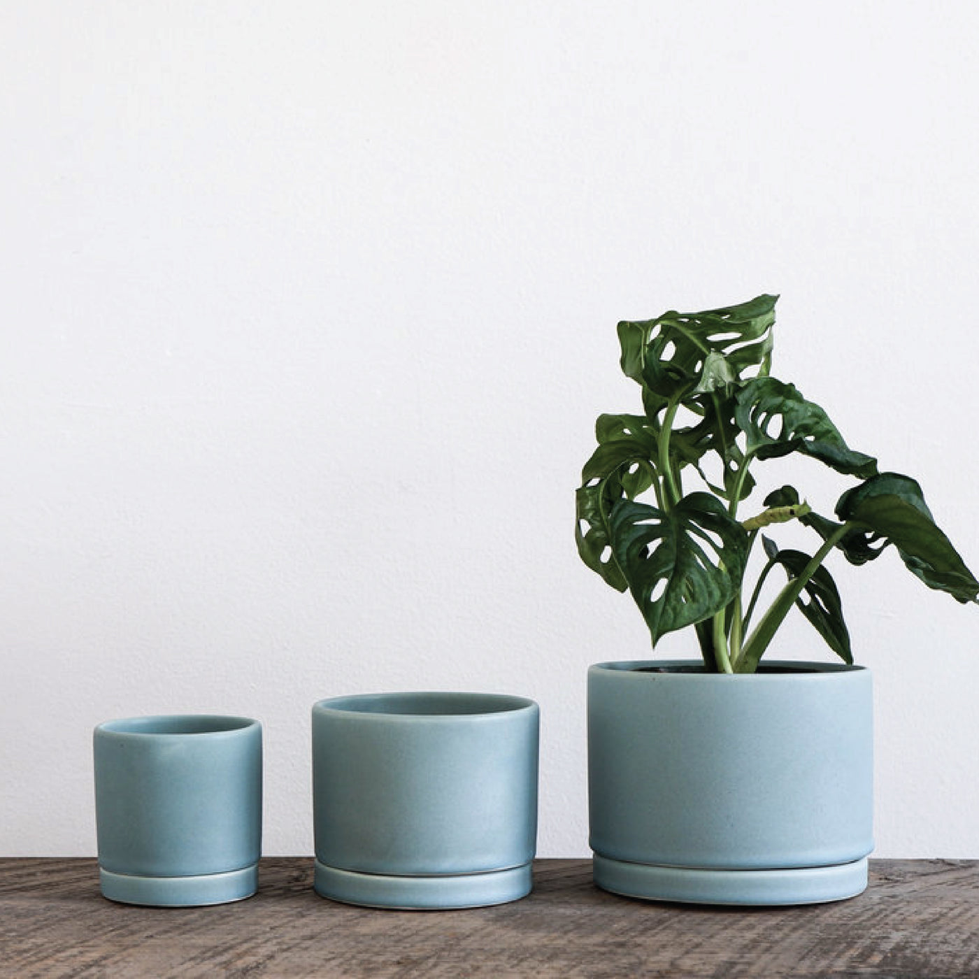 Blue Handmade Ceramic Planter